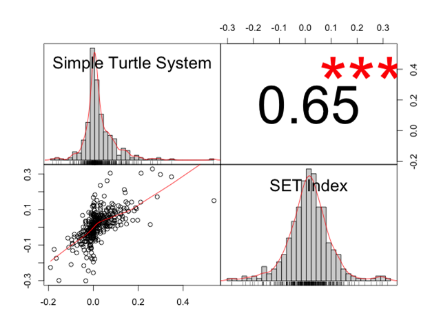 Simple Turtle System VS SET Correlation